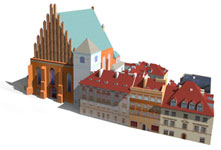 Archikatedra w. Jana Chrzciciela w Warszawie - rendering obiektu